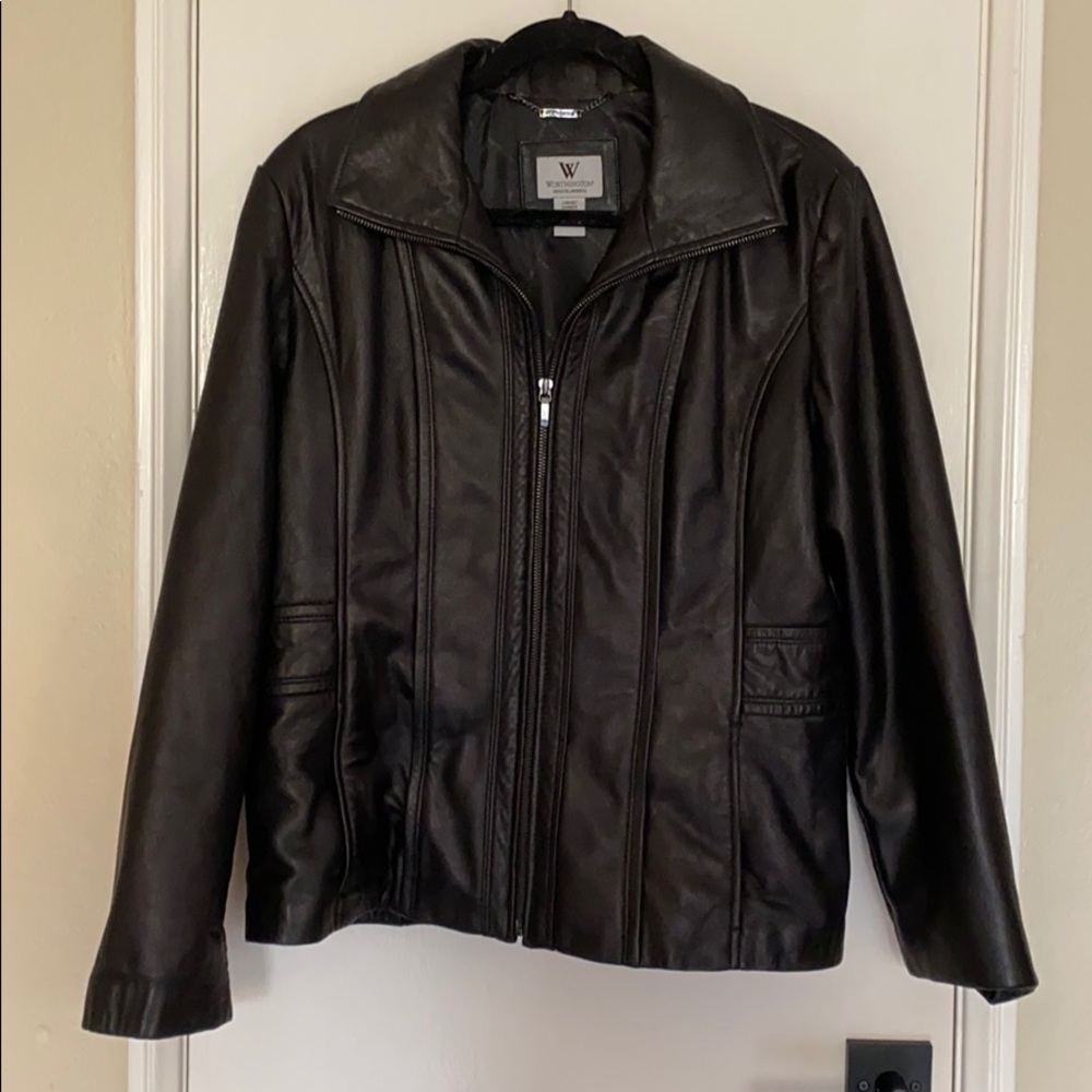 Worthington Black Leather Jacket